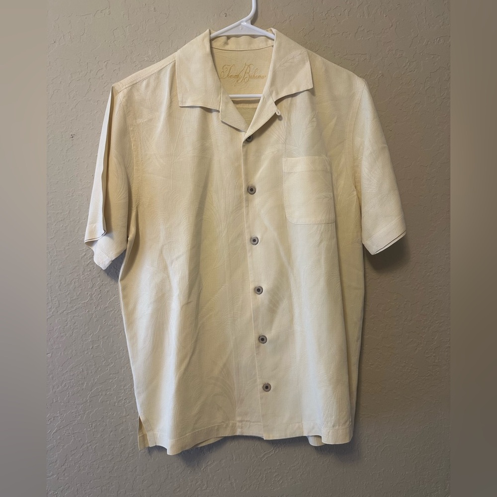 Tommy Bahama Cream Casual Button Down Shirt